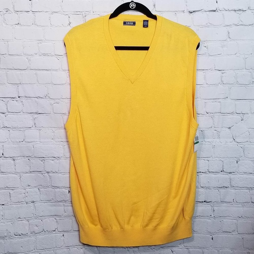 NWT MEN'S IZOD SWEATER VEST L